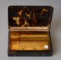 Nr.6 A tortoiseshell music box made by Le Coultre, 2 airs, ca. 1840.
